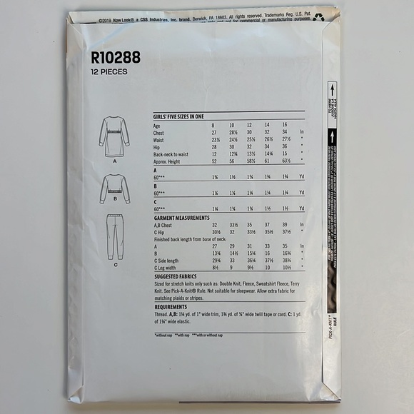 Lot of 3 NEW Sewing Patterns New Look R10288 Simplicity S9277 Simplicity S9280 - Picture 9 of 11